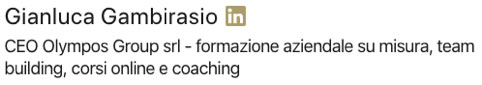 Esempio di qualifica per il profilo LinkedIn® più descrittiva.