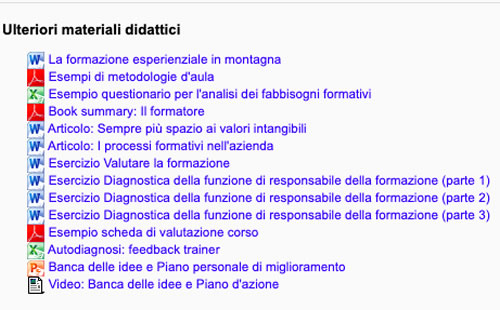 Demo materiali didattici online