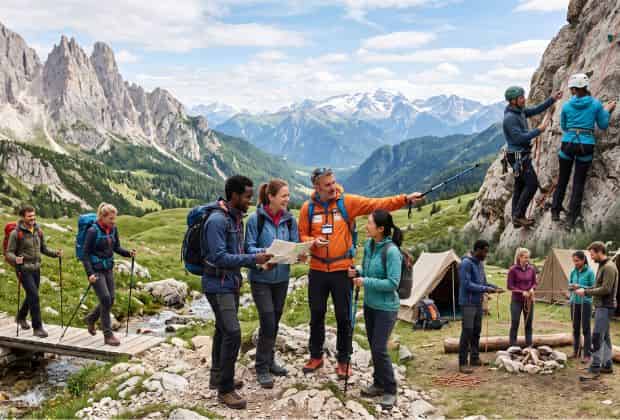 Diverse attività di team building che si possono svolgere in montagna